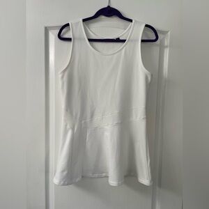 H by Halston French Terry Sleeveless Tunic with Flare Hem